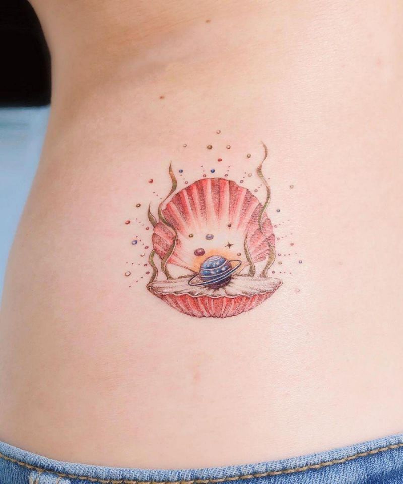 30 Pretty Clam Tattoos You Will Love
