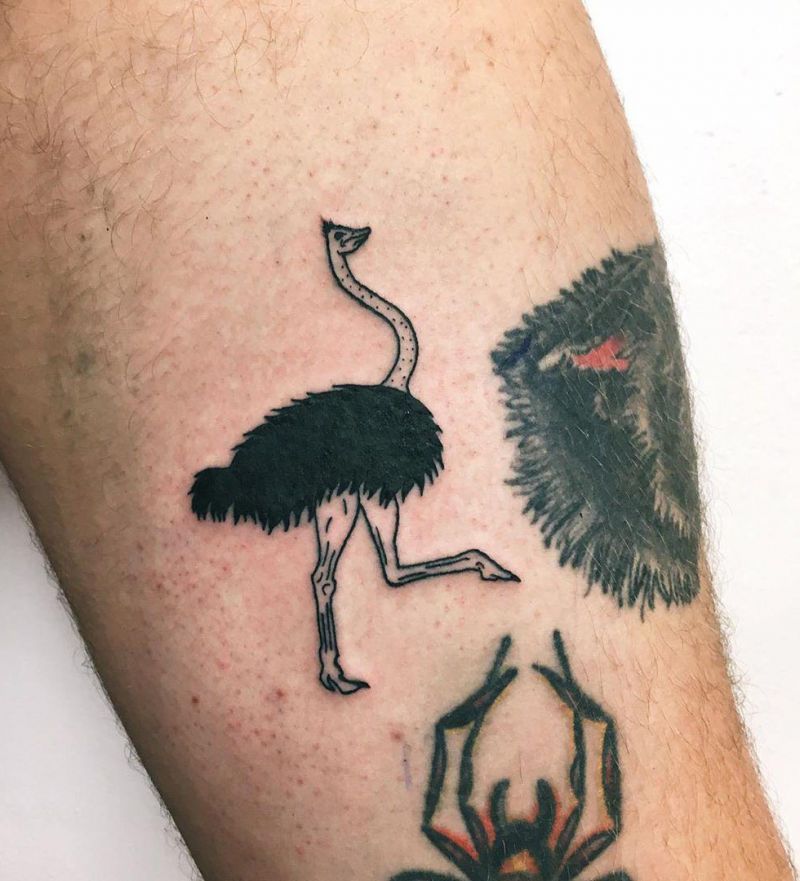 30 Excellent Ostrich Tattoos You Can Copy