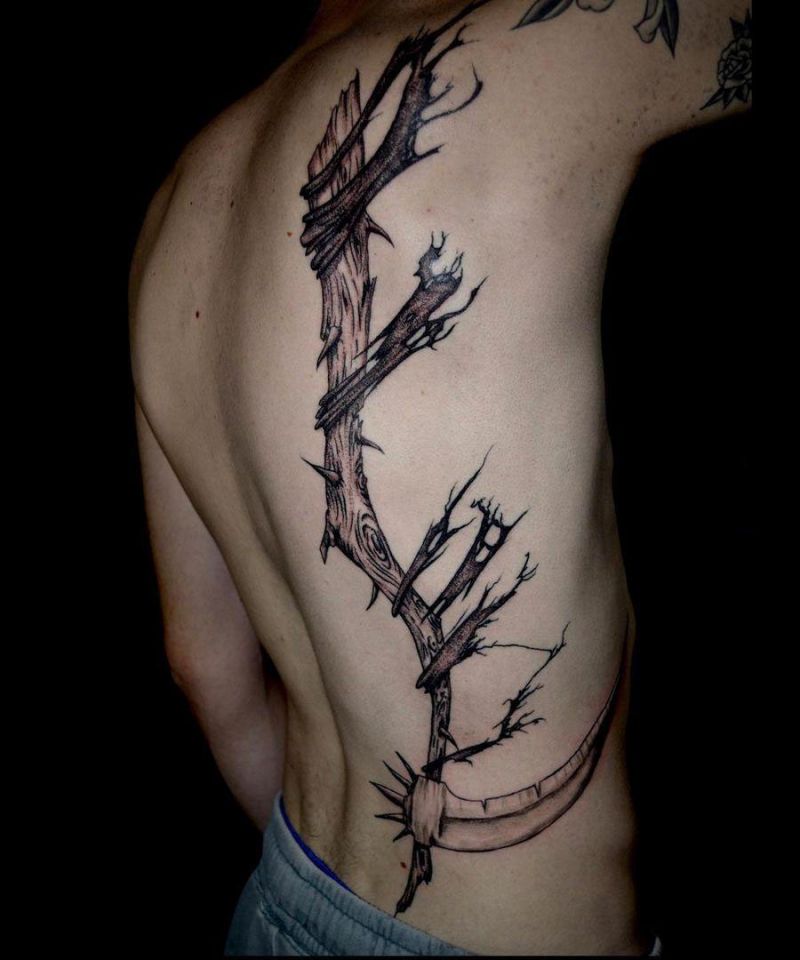 30 Gorgeous Scythe Tattoos You Should Try