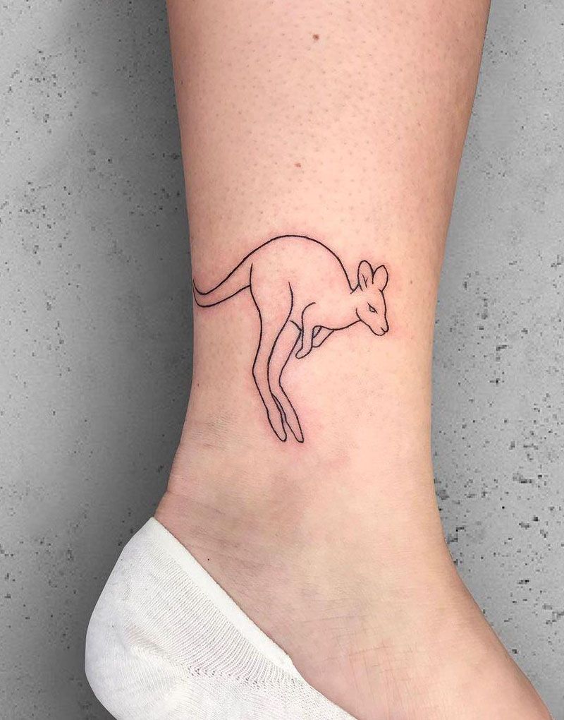 30 Gorgeous Kangaroo Tattoos You Should Try