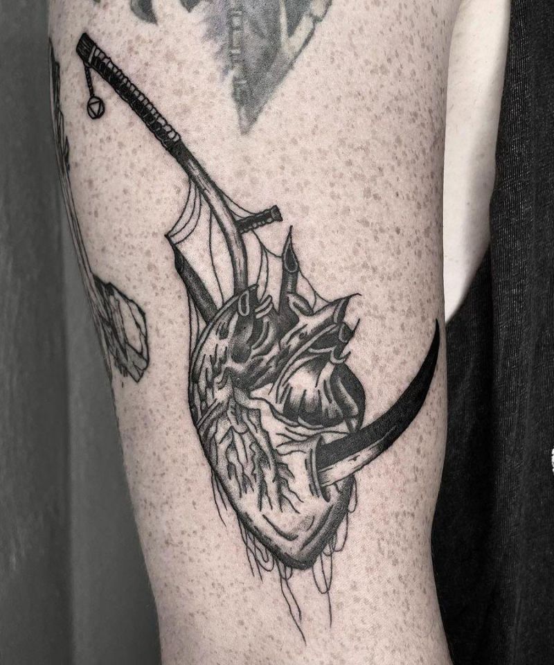 30 Gorgeous Scythe Tattoos You Should Try