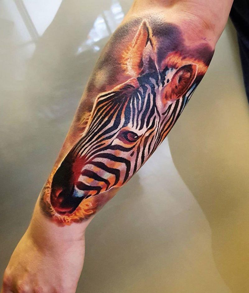 30 Elegant Zebra Tattoos for Your Inspiration