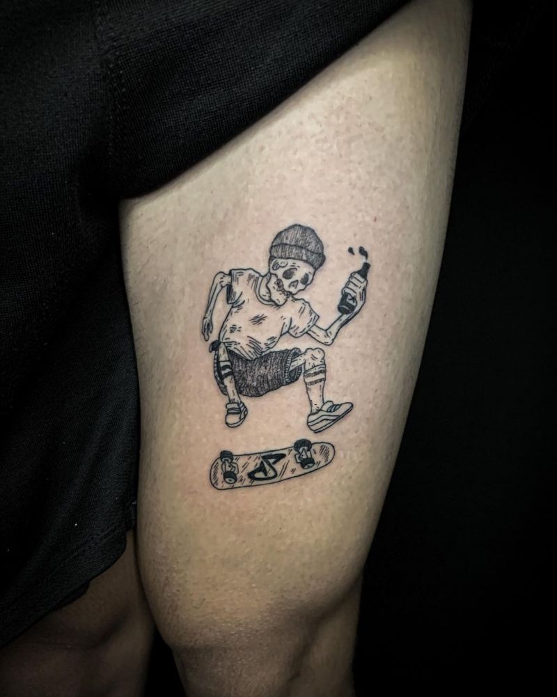 30 Excellent Skater Tattoos You Will Love