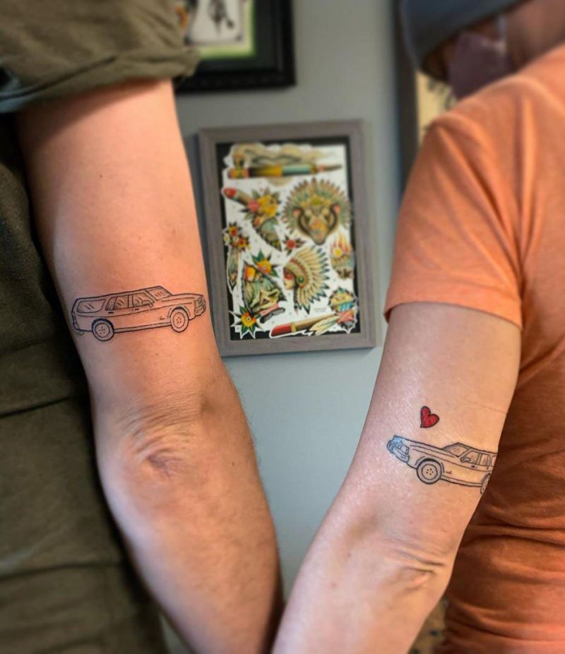 30 Excellent Car Tattoos You Can Copy