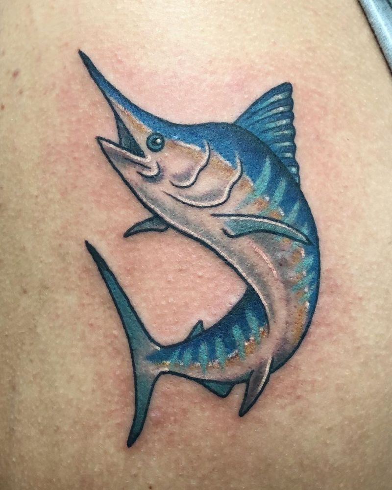 30 Wonderful Marlin Tattoos You Must See