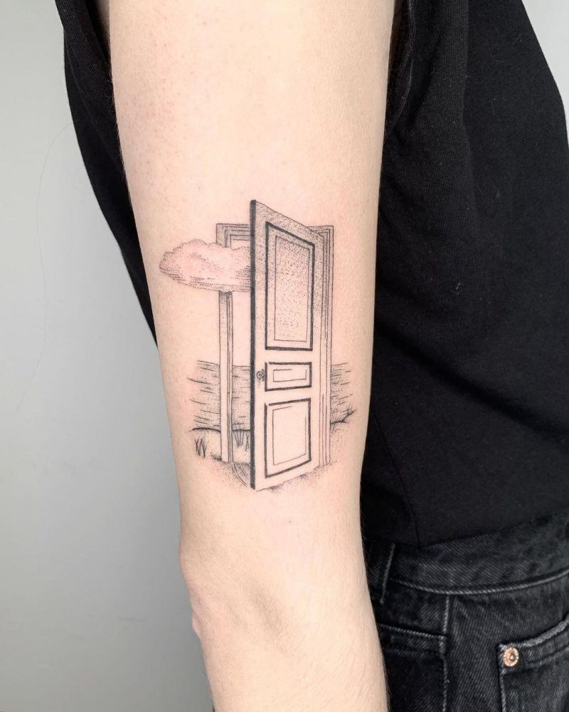 30 Elegant Door Tattoos You Must See