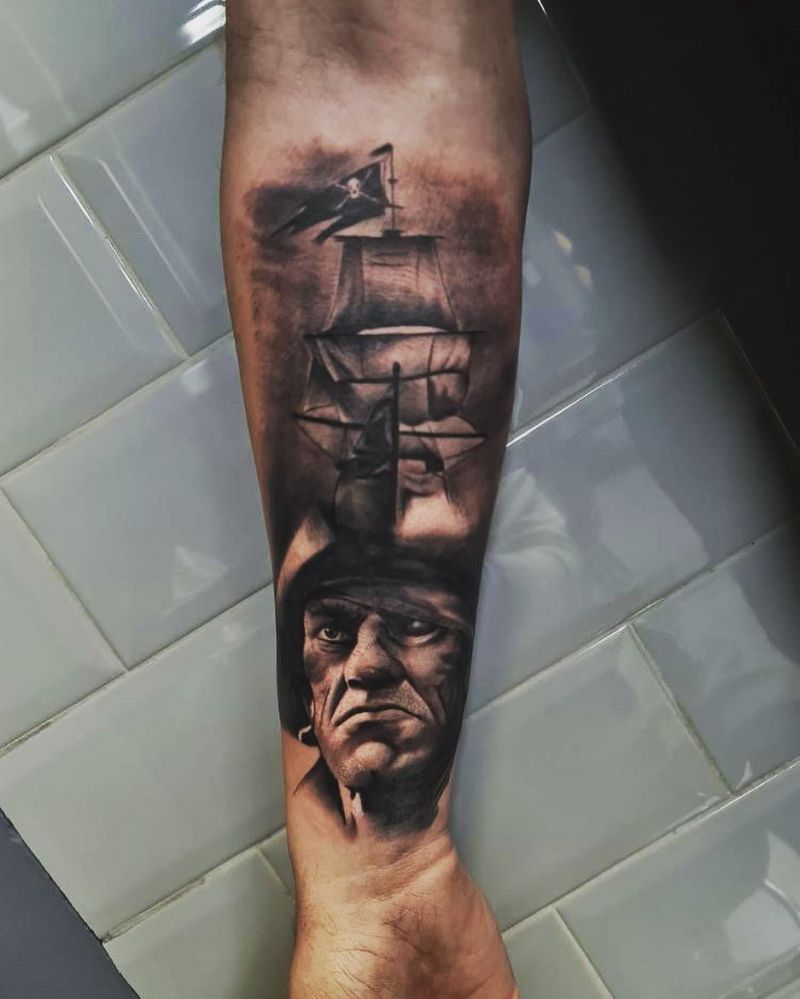 30 Excellent Pirate Tattoos You Can Copy