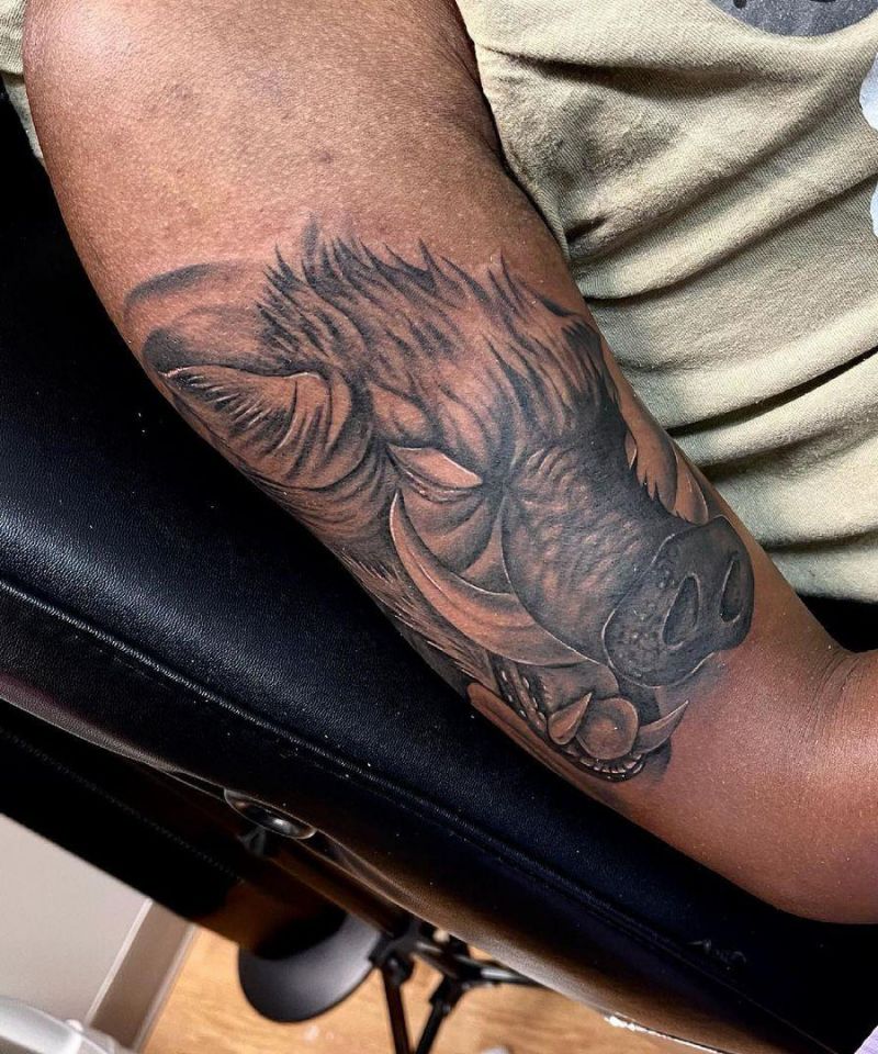 30 Gorgeous Wild Boar Tattoos You Must Love