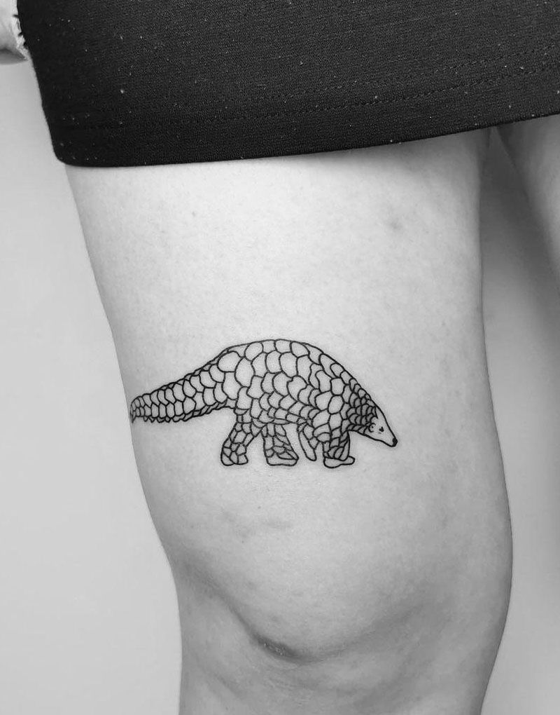 30 Excellent Pangolin Tattoos You Must Try