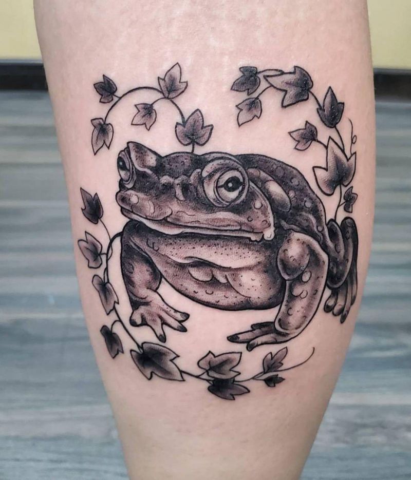 30 Excellent Toad Tattoos to Inspire You