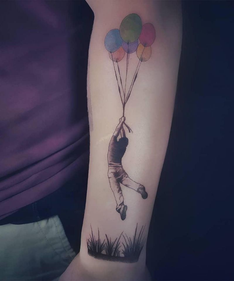 30 Excellent Balloon Tattoos You Can Copy