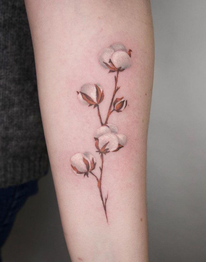 30 Pretty Cotton Tattoos You Must Love