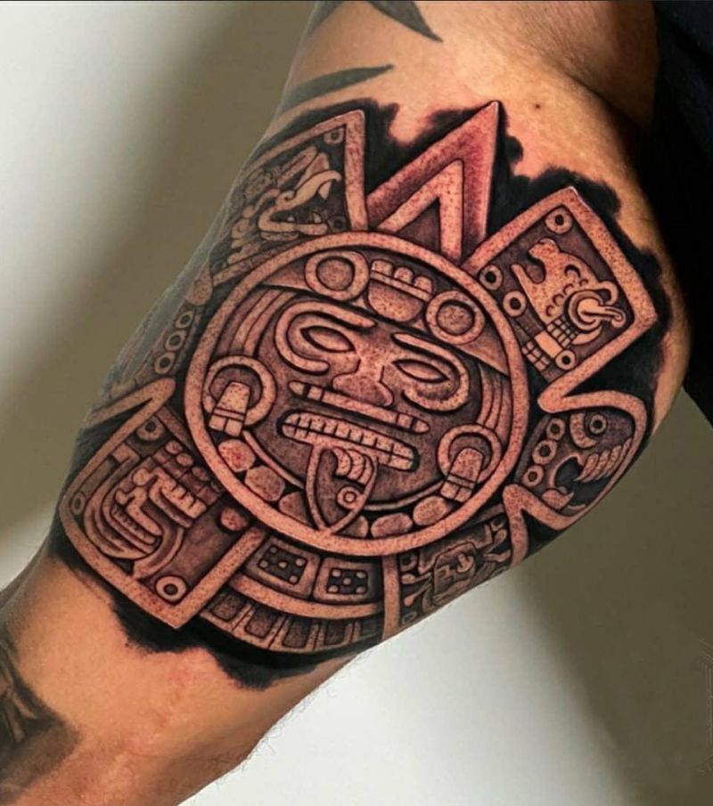 30 Unique Aztec Tattoos You Must Love