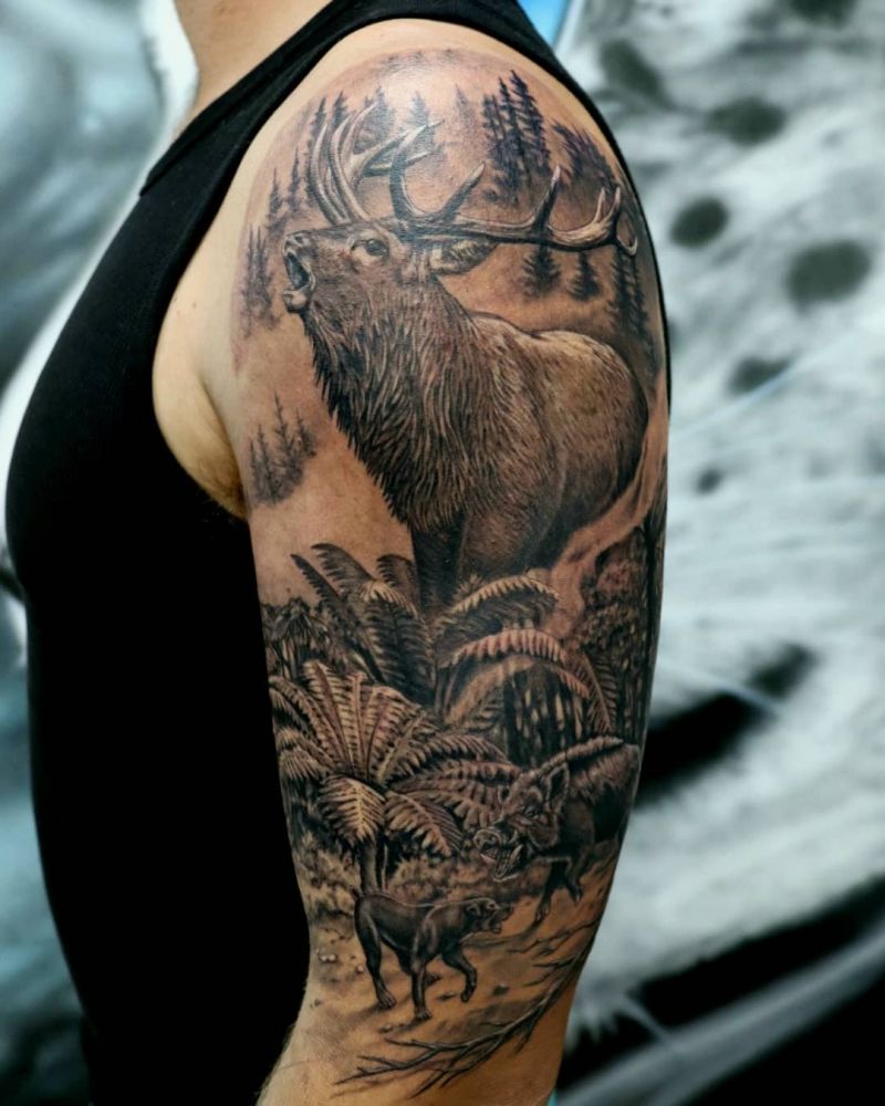30 Unique Hunting Tattoos You Must Try