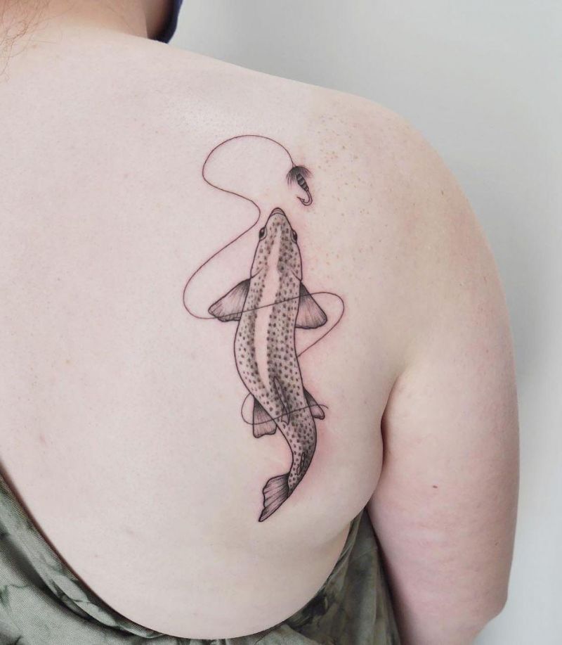 30 Elegant Fishing Tattoos to Inspire You