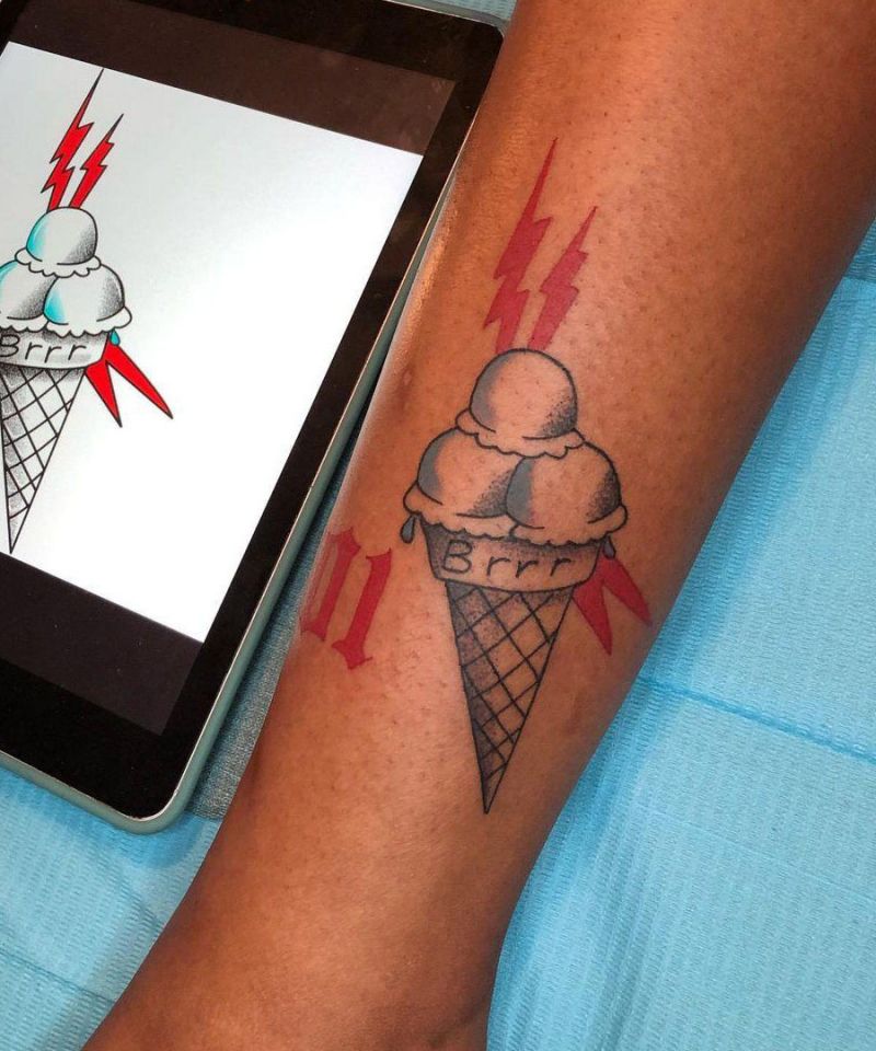 30 Unique Icecream Tattoos You Can Copy