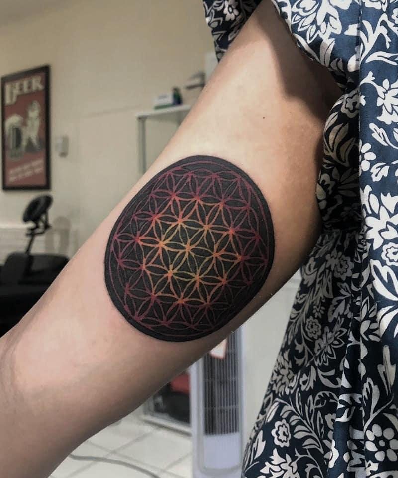 30 Unique Flower of Life Tattoos You Must See
