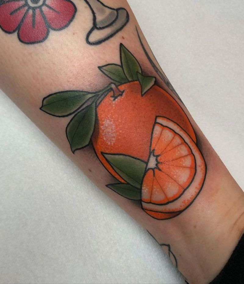 30 Elegant Orange Tattoos You Can Copy