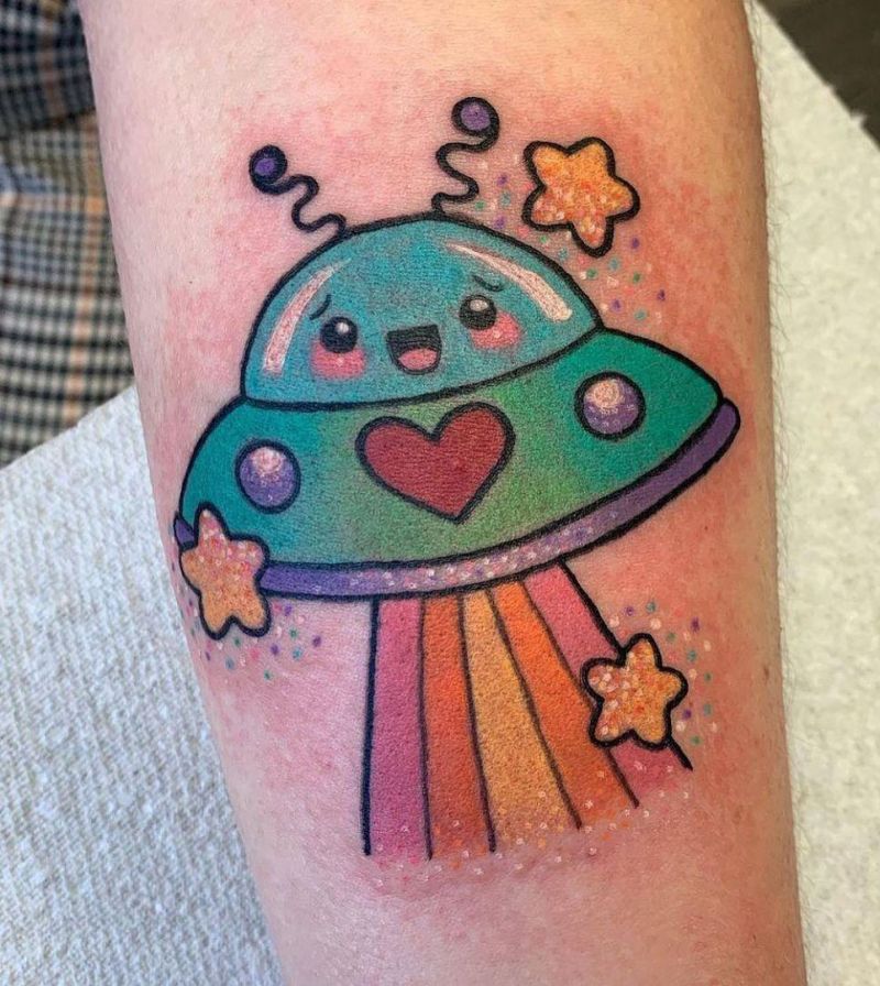 30 Unique UFO Tattoos to Inspire You