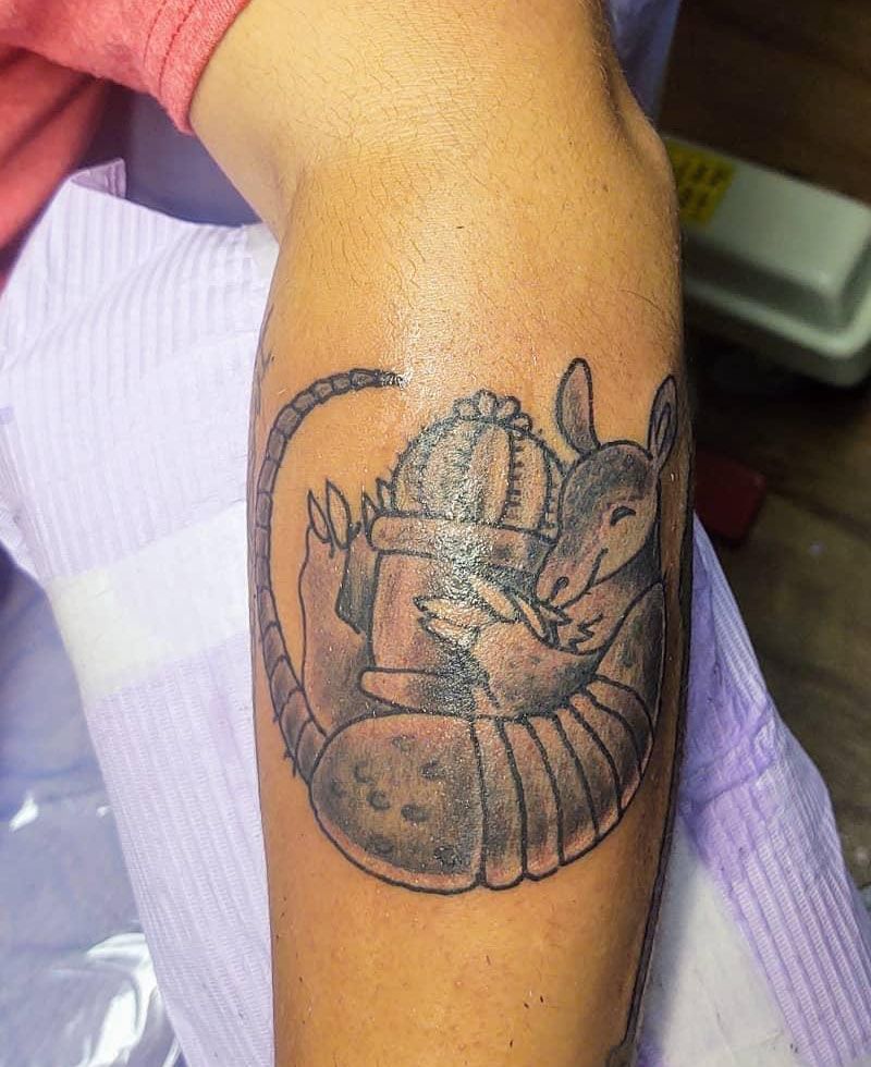 30 Gorgeous Armadillo Tattoos You Can Copy