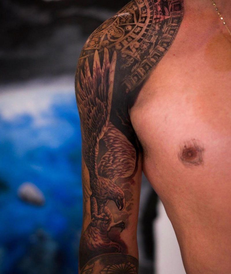 30 Unique Aztec Tattoos You Must Love