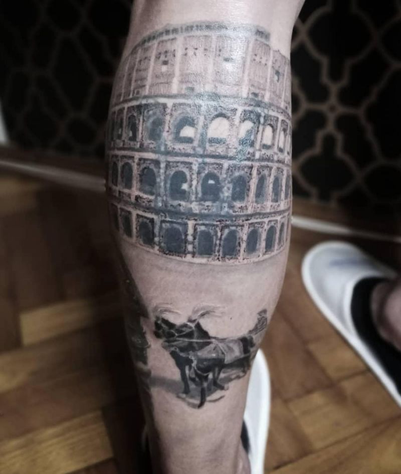 30 Unique Colosseum Tattoos You Must Try