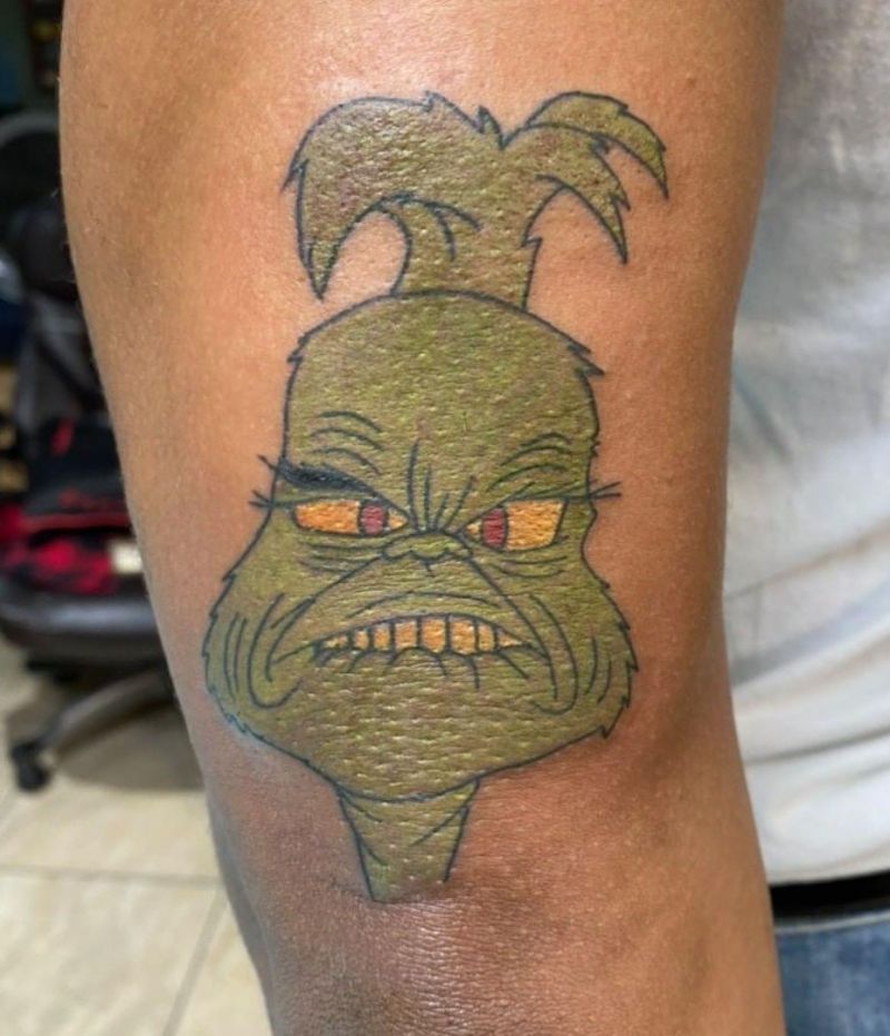 30 Unique Grinch Tattoos for Your Inspiration