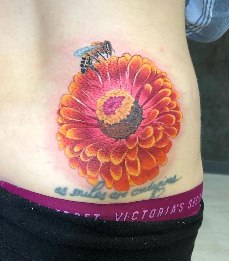 30 Unique Zinnia Tattoos You Must Try