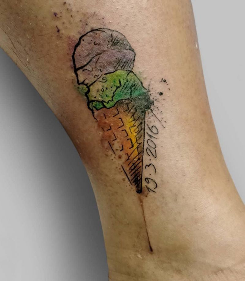 30 Unique Icecream Tattoos You Can Copy