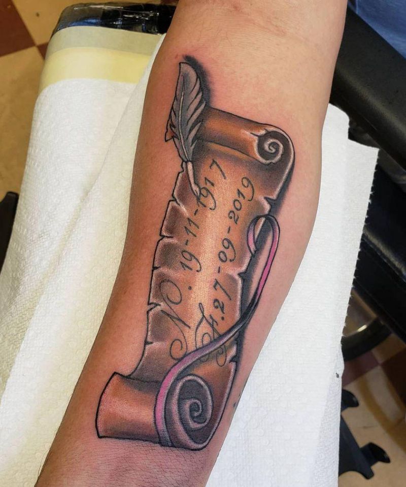 30 Unique Scroll Tattoos for Your Inspiration
