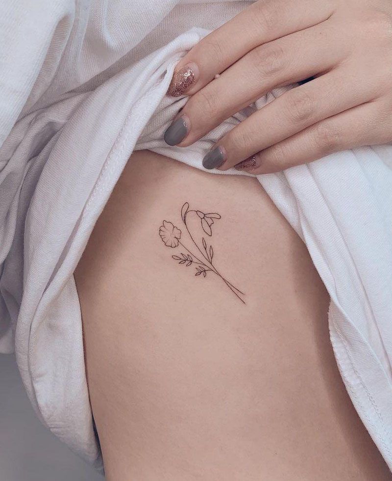 30 Elegant Snowdrop Tattoos You Can Copy