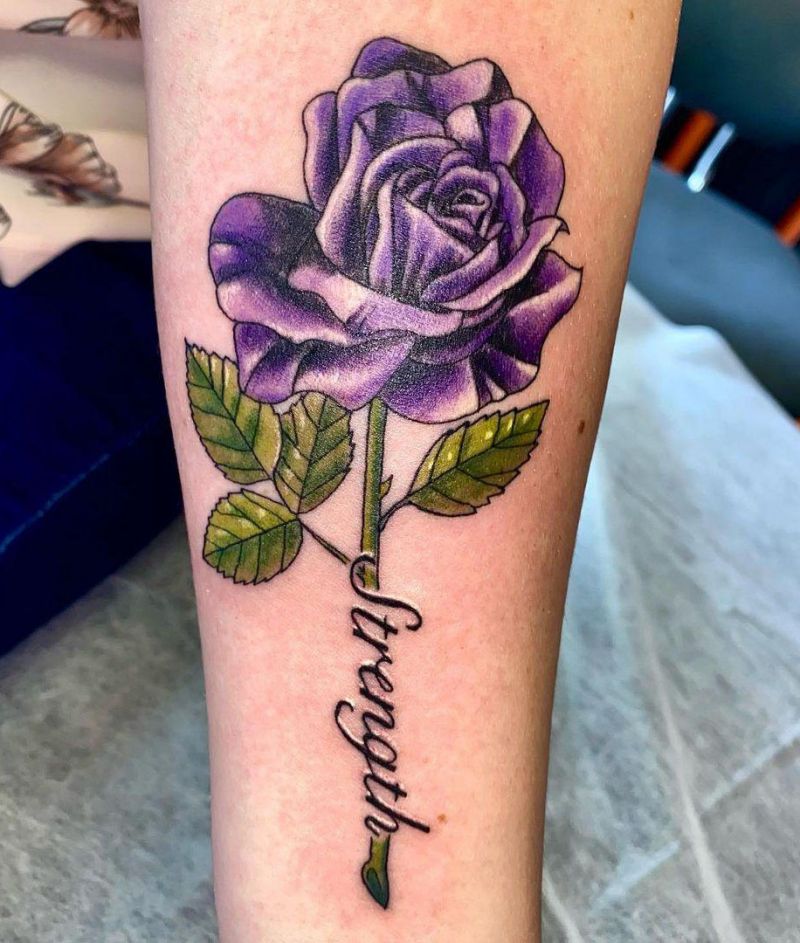 flower strength tattoo