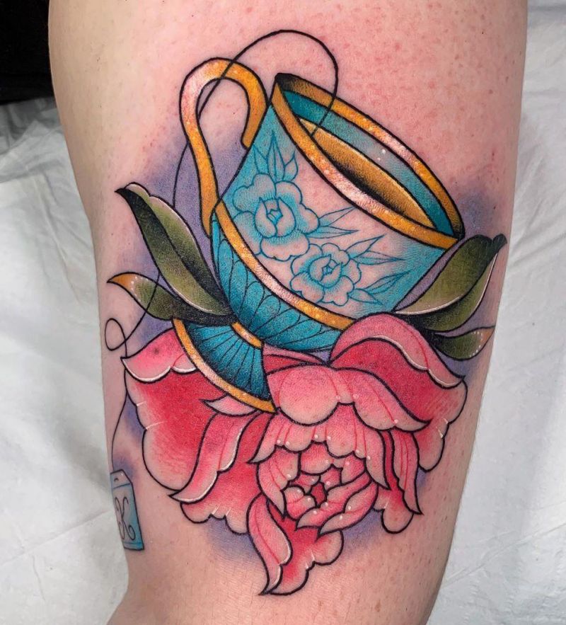 30 Great Teacup Tattoos You Must Love