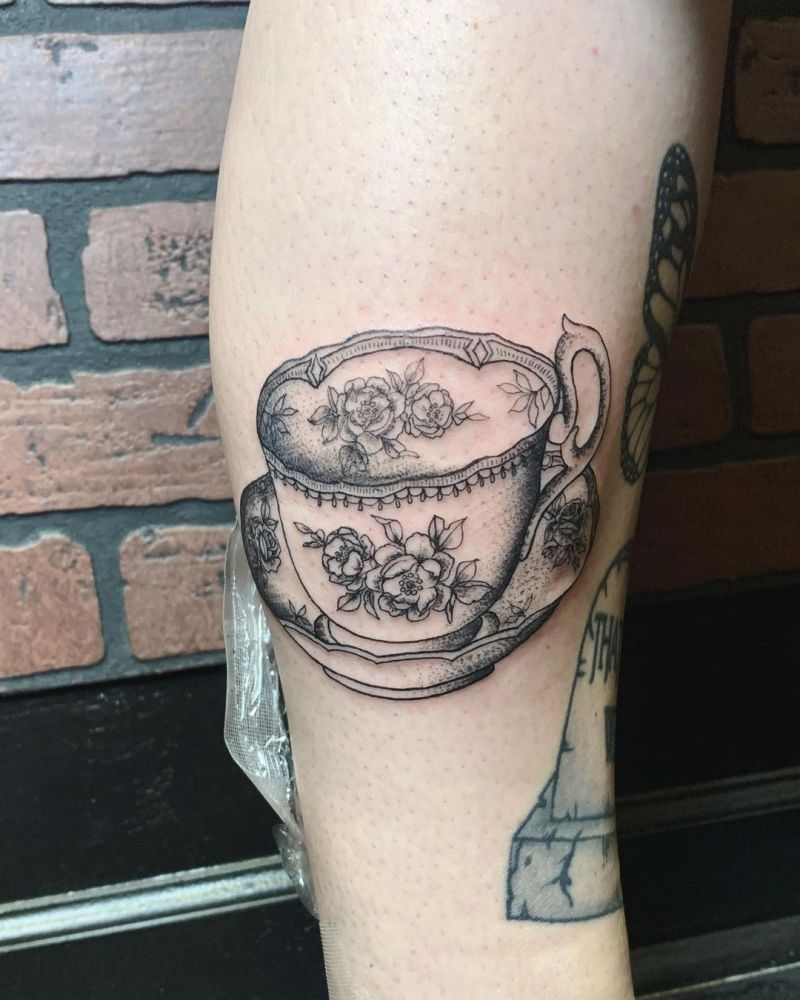 30 Great Teacup Tattoos You Must Love