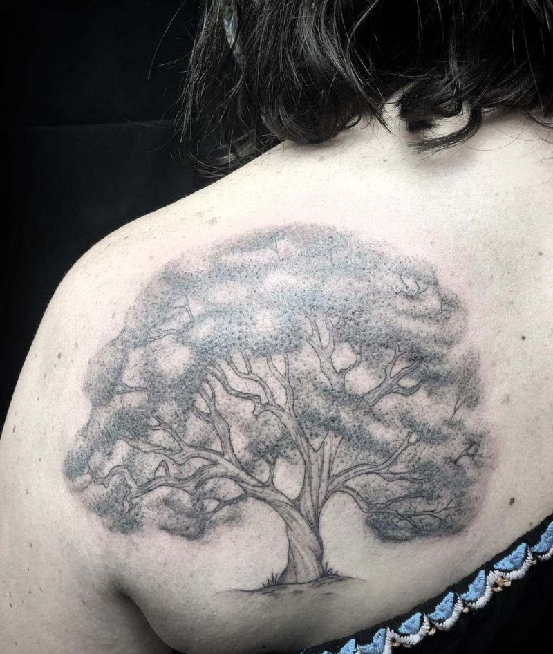 30 Elegant Oak Tree Tattoos You Must Love