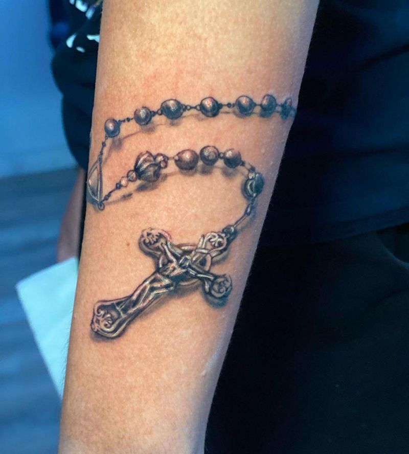 30 Unique Rosary Tattoos You Must See