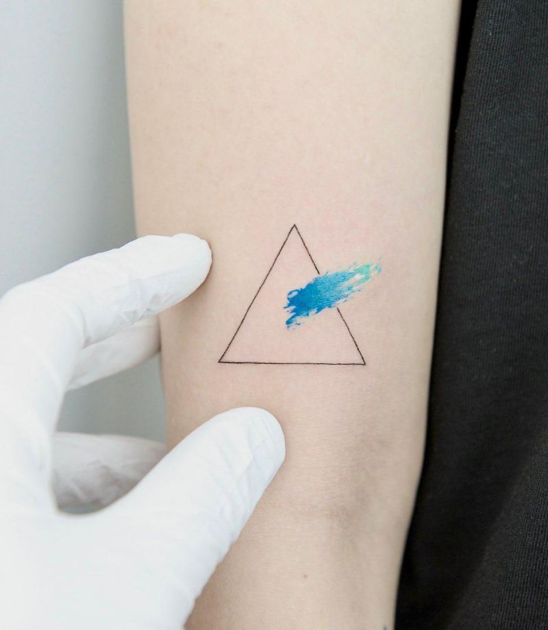 30 Unique Triangle Tattoos to Inspire You