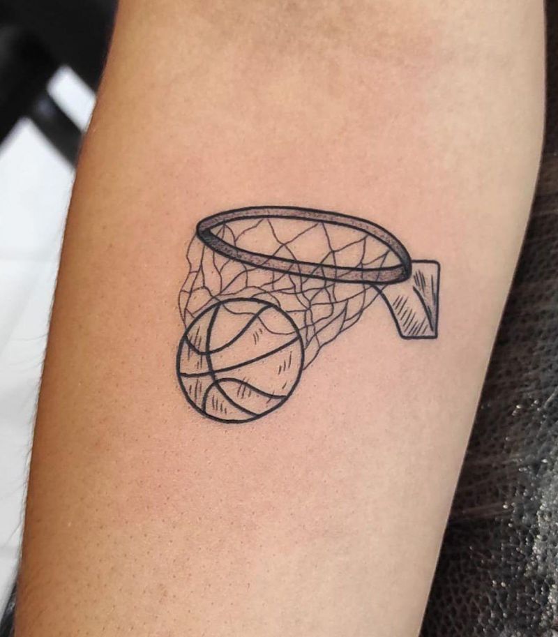 30 Unique Basketball Tattoos You Must Love