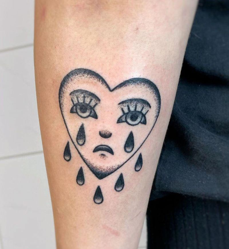 30 Unique Tears Tattoos You Must See