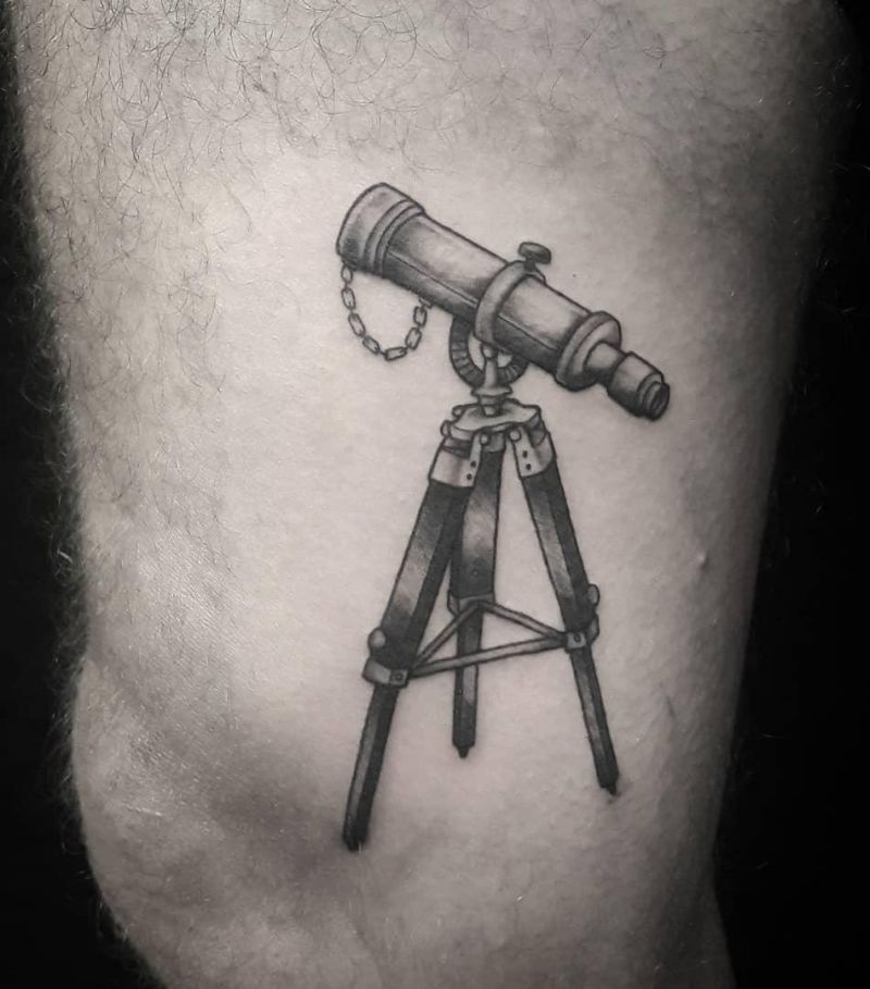 30 Unique Telescope Tattoos You Can Copy