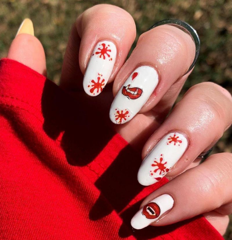 30 Gorgeous Vampire Nail Art Designs for Halloween