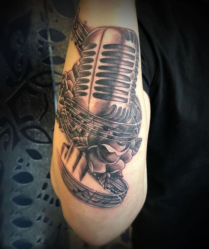 30 Unique Microphone Tattoos You Must Try