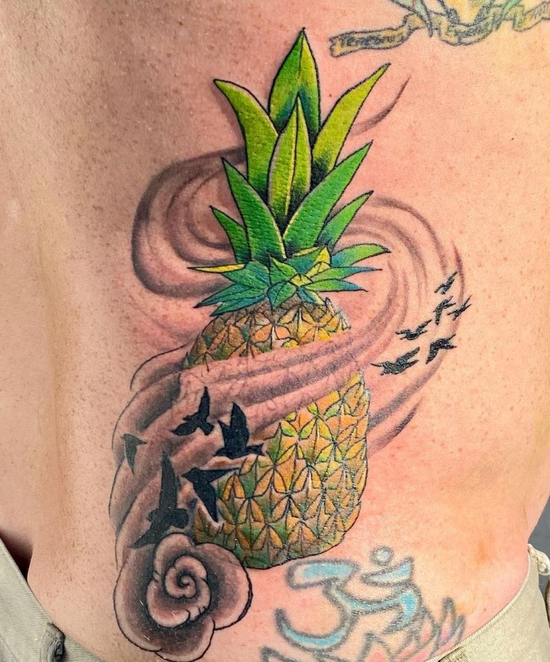 30 Elegant Pineapple Tattoos You Can Copy