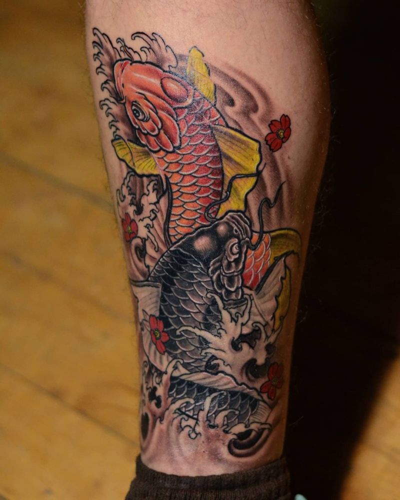30 Elegant Koi Fish Tattoos You Can Copy