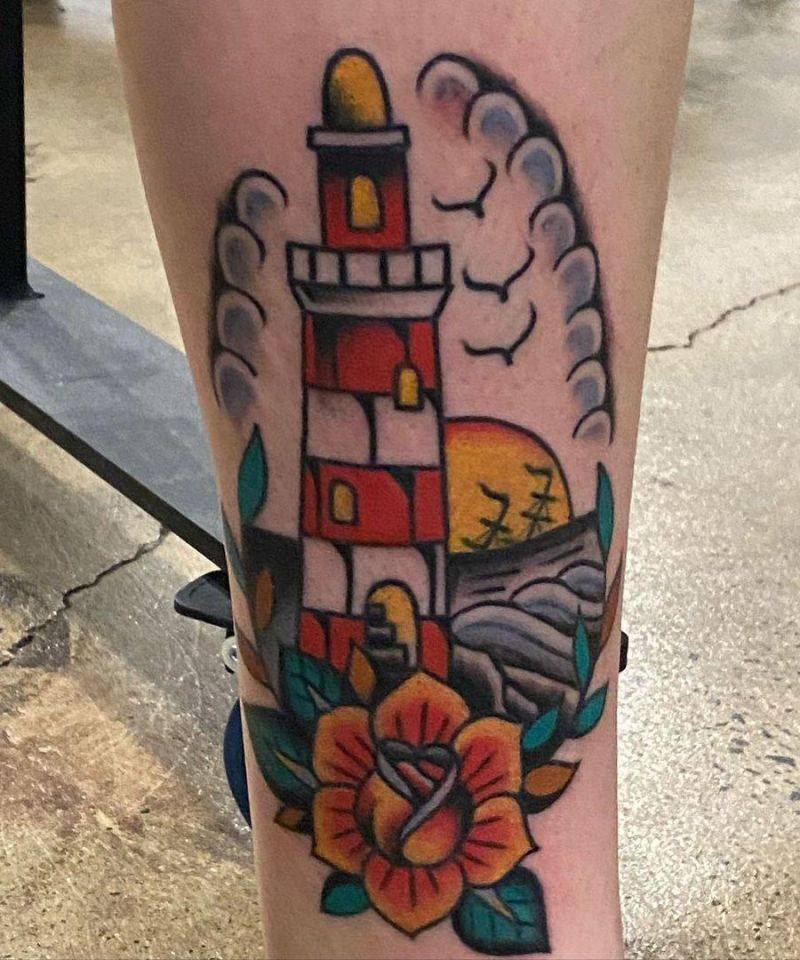 30 Unique Lighthouse Tattoos for Your Inspiration