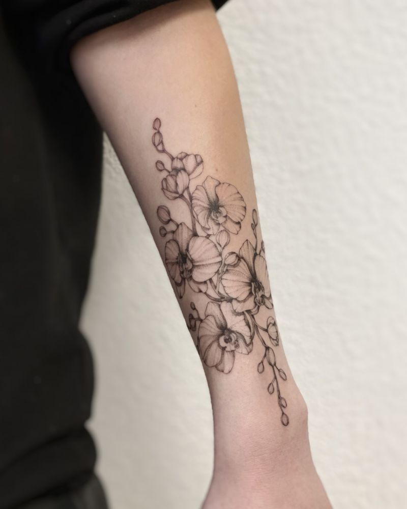 30 Elegant Orchid Tattoos to Inspire You