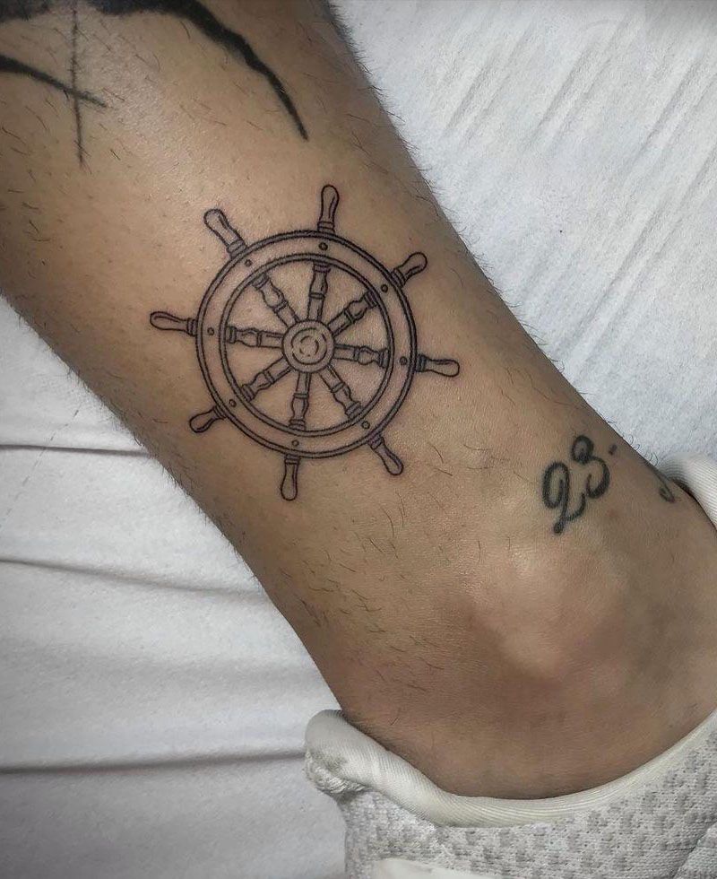 30 Cool Rudder Tattoos You Will Love