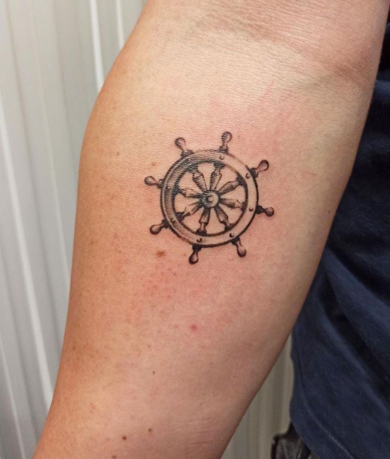 30 Cool Rudder Tattoos You Will Love