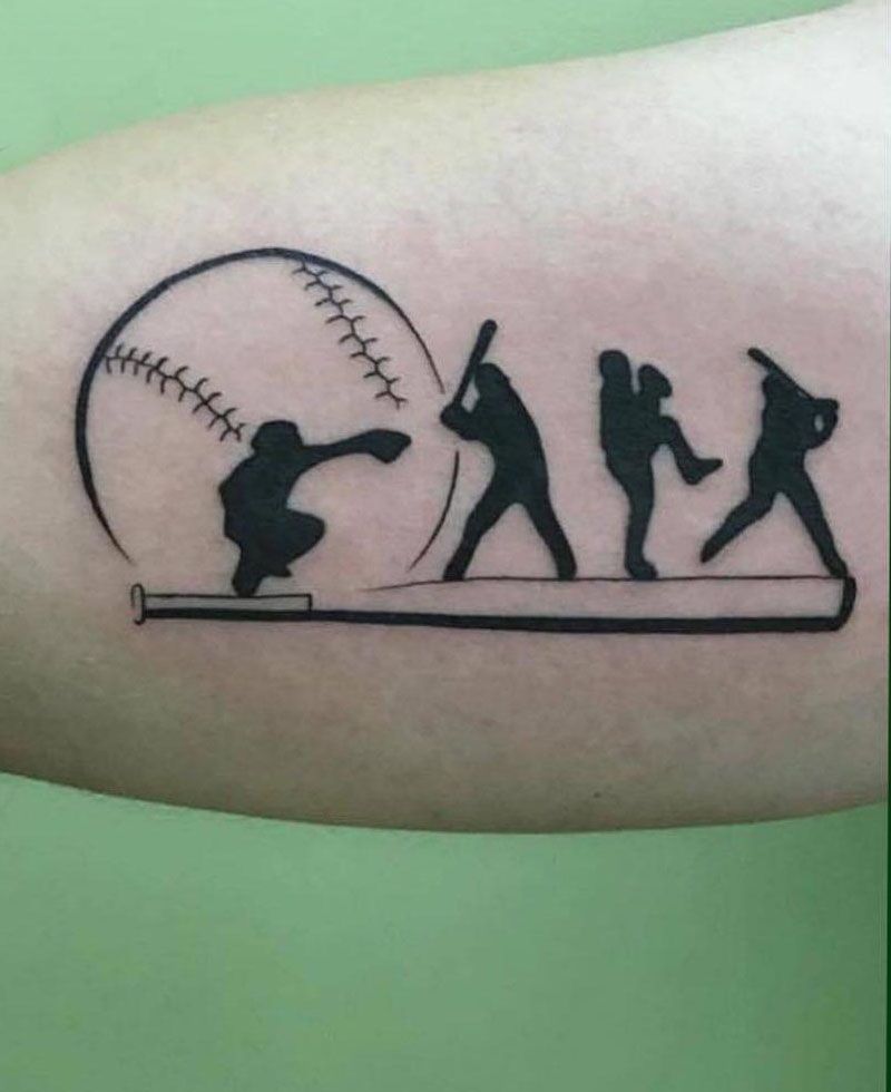 30 Unique Baseball Tattoos to Inspire You