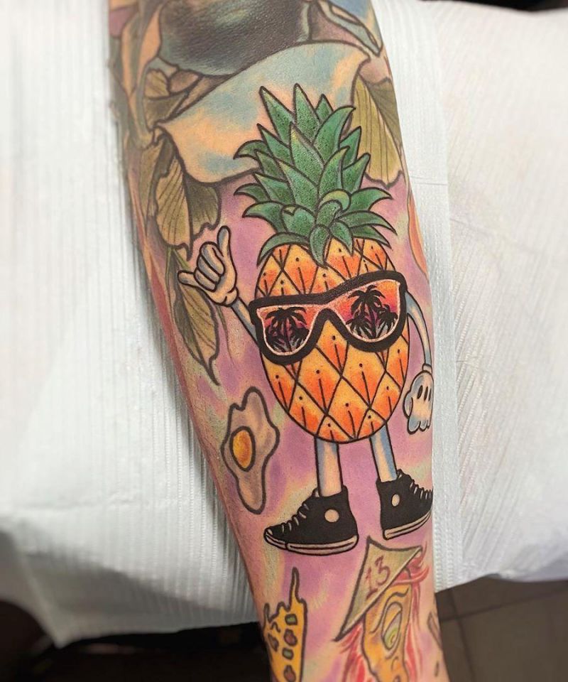 30 Elegant Pineapple Tattoos You Can Copy